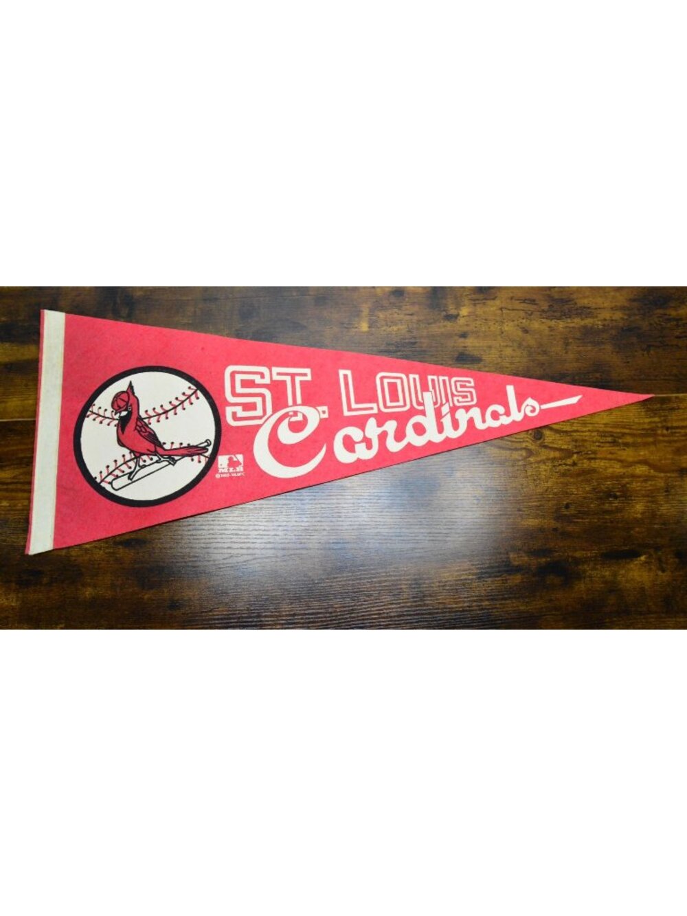 Vintage 1969 MLB St. Louis Cardinals pennant collectible souvenir 30 inches
